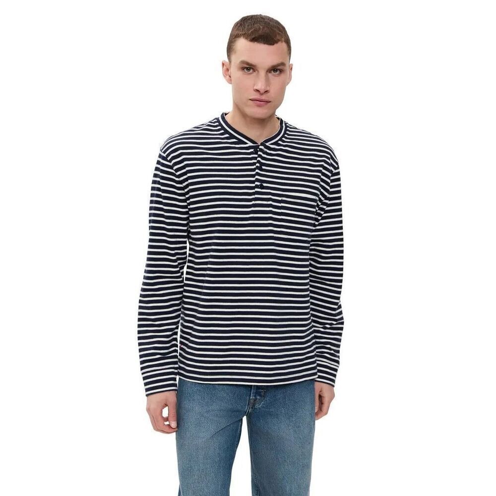 β¨Club MonacoβMenβs Striped Navy & White Henley Sz XL Shirtβ¨